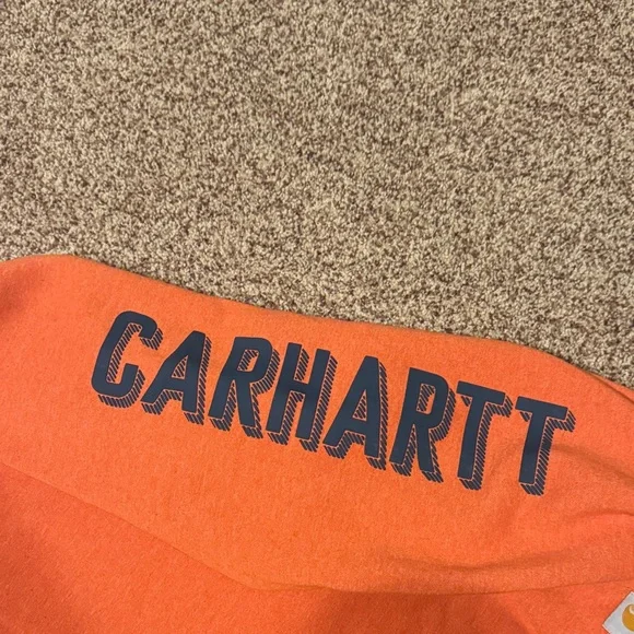 Carhartt Men's Bold Orange Crewneck Sweater - Picture 3 of 5